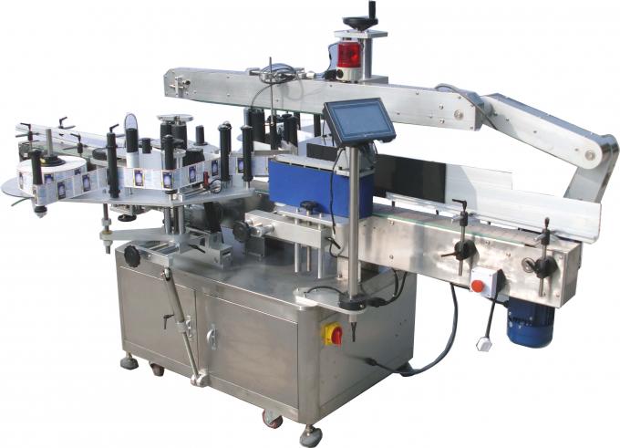 Máquina automática de rotulagem de adesivos de dois lados 220V 3,5Kw 60-350 unidades / min