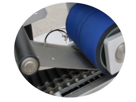 Máquina de rotulagem de tubo de papel 500 rolo de etiqueta autocolante de tecido autocolante