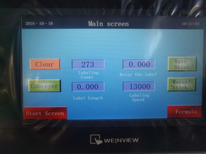 Máquina rotuladora de frascos redondos de 10-50ml para batons de cosméticos