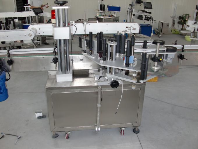 Garrafas de plástico e vidro PLC controlam máquina automática de rotulagem de adesivo de dupla face servo motor