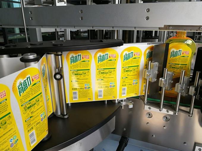 Aplicador de rótulo de garrafa quadrada unilateral com sistema de rotulagem Wrap Around