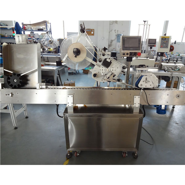 Máquina de rotulagem horizontal automática de frascos com controle de plc para mini garrafa