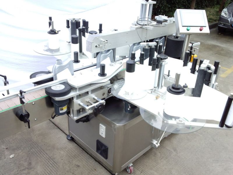 Certificado China CE Equipamento de etiquetagem automática de garrafas de vidro para garrafas fornecedor de etiqueta de dupla face