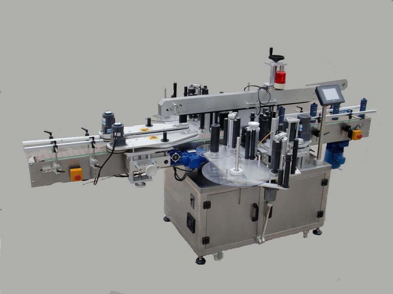 China Label Máquina automática de etiquetagem de adesivo lateral Doubel com dispositivo de paging e máquina de codificação fornecedor