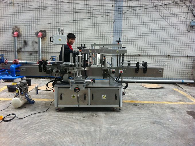 Máquina de rotulagem de garrafas redondas com adesivo totalmente automático para garrafas de animais de estimação frente e verso