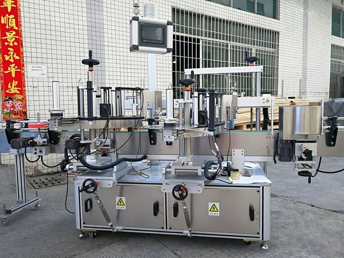 Máquina de etiquetagem autoadesiva frente e verso frente e verso com tela de toque totalmente automática